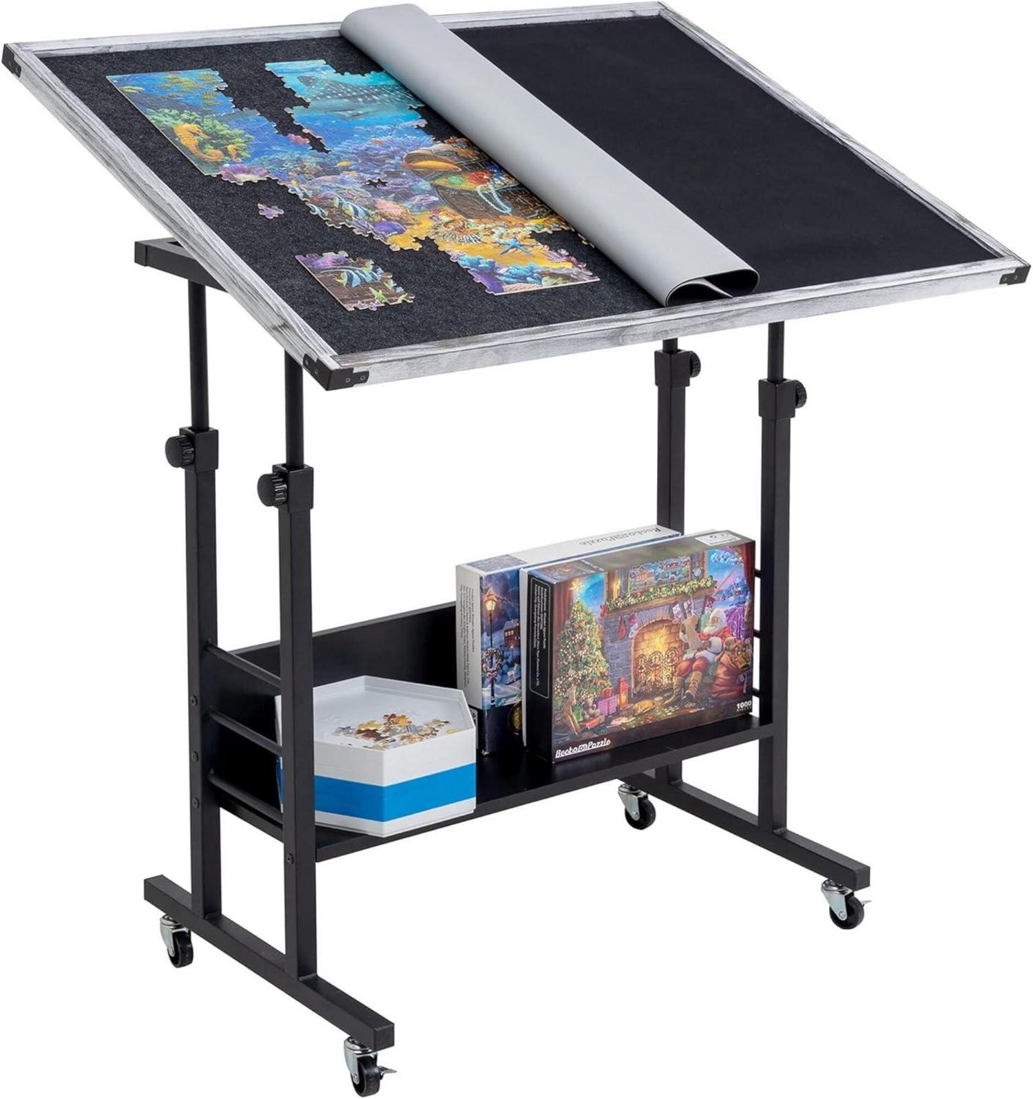 Puzzle Table with Cover & Wheels for 1500-Piece Puzzles