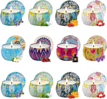 12er Set Duftkerzen Lavendel Aromatherapie Sojawachs Stressabbau