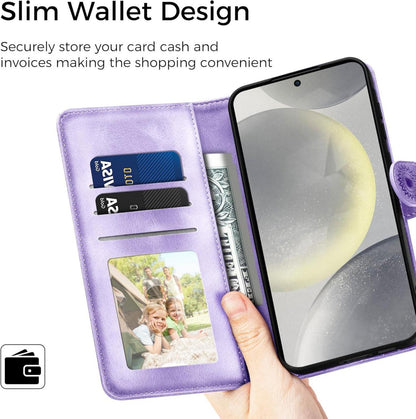 Samsung Galaxy S24 5G Lederhülle Flip Wallet PU Case