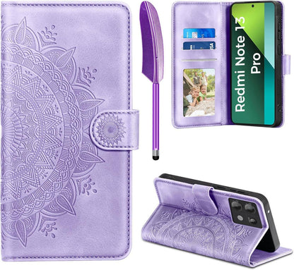Handyhülle für Xiaomi Redmi Note 13 Pro 5G Flip Wallet PU Leder Case