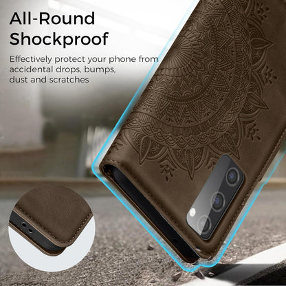 Smartphone Hülle Samsung Galaxy S20 FE Leder Flip Wallet Schutzhülle