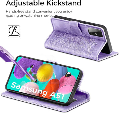 Lederhülle Samsung Galaxy A51 Flip Wallet Schutzhülle Magnet