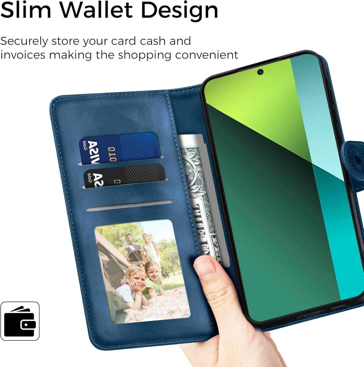 Xiaomi Redmi Note 13 Pro 5G Handyhülle Wallet PU Leder Case