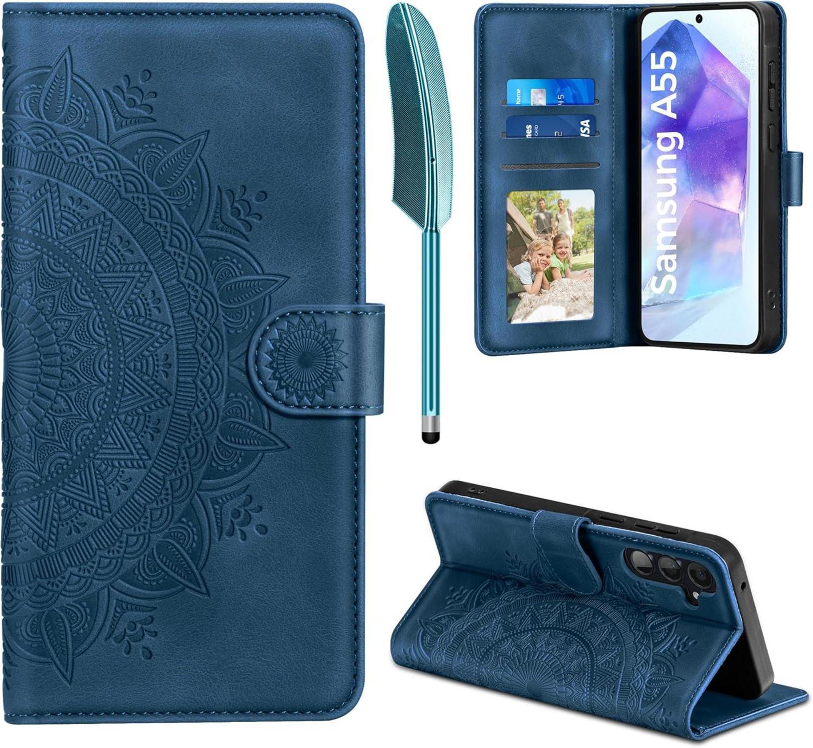 Samsung Galaxy A55 5G Hülle Flip Wallet PU Leder Case Magnet