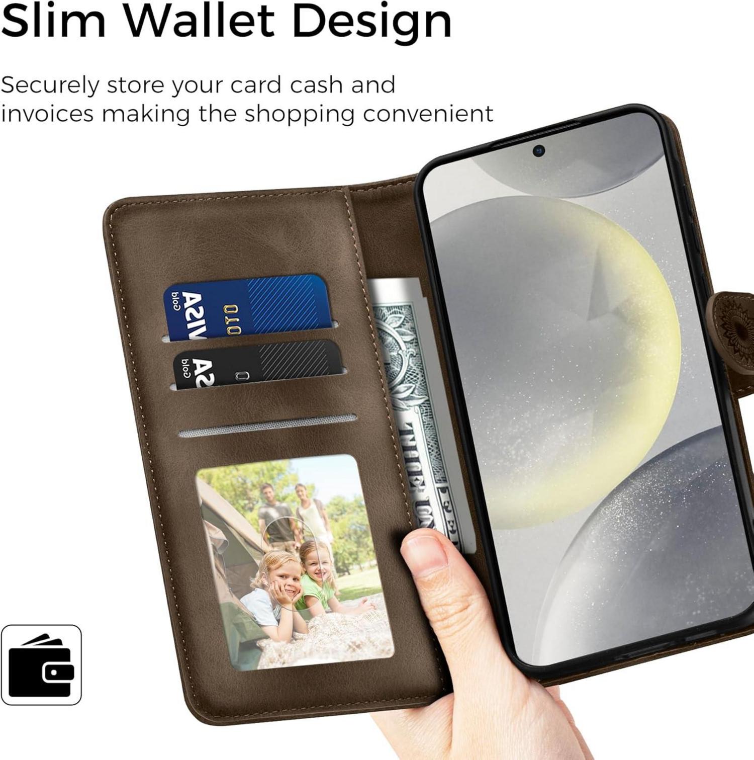 Samsung Galaxy S24 5G Lederhülle - Wallet Case PU Leder