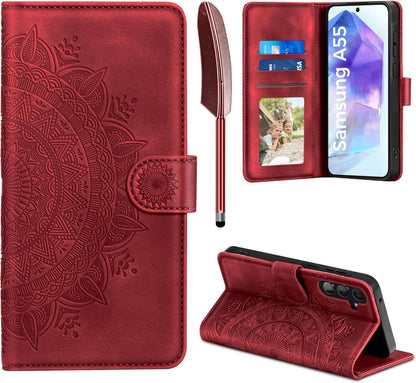 Samsung Galaxy A55 5G Flip Wallet Hülle mit Standfunktion und