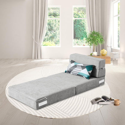 Schlafsessel 70x190 cm mit Memory Schaum & Kissen – Gästesofa
