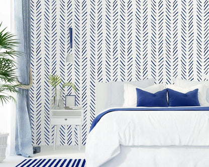 Selbstklebende Tapete Modernes Wandpapier Streifen