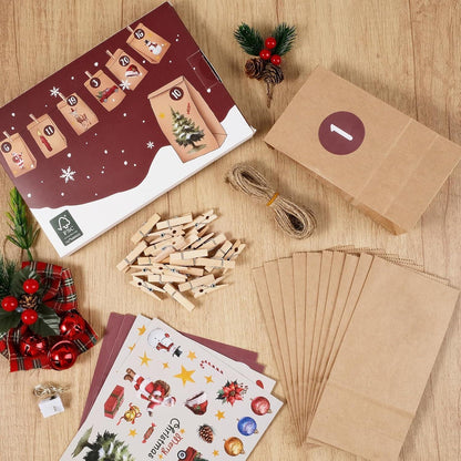Adventskalender zum Befüllen 2026 Jahr Tüten DIY Weihnachten