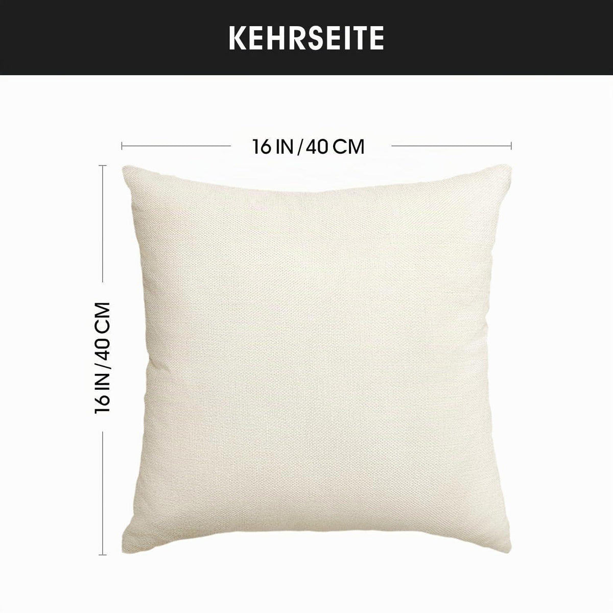Weihnachtliche Kissenbezüge 4er Set, 40x40 cm, Beige