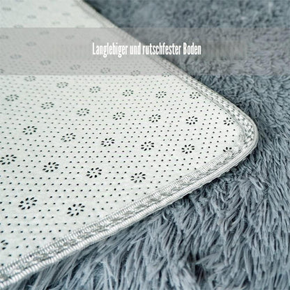 Flauschiger Shaggy Teppich Wohnzimmer 40x120cm Khaki