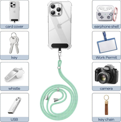 Handykette Universal Handy Lanyard Patch Einstellbar Grün