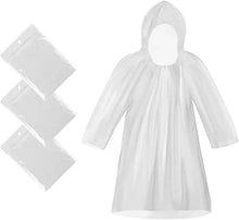 Regenponcho Einweg mit Kapuze für Festival Camping Wandern