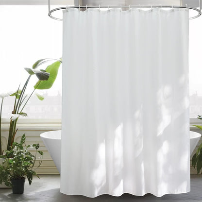 Duschvorhang Textil 200x150cm Weiß Antischimmel Wasserdicht Schnell