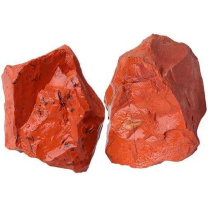Großer Roter Jaspis Naturstein 2 Stück Meditation Schmucksteine