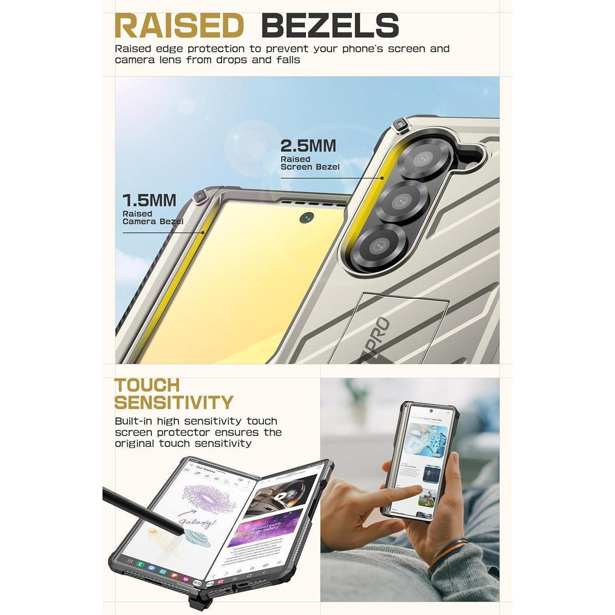 Galaxy Z Fold 6 Hülle mit S Pen Halter & Displayschutz