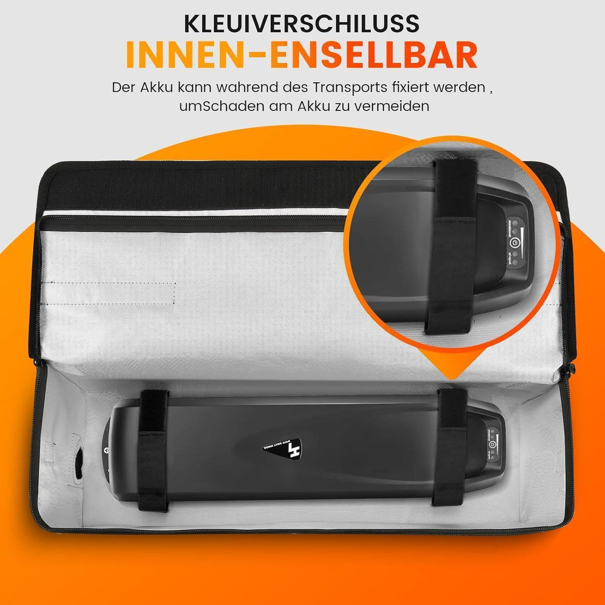 Feuerfeste Ebike Akku Tasche – Wasserdicht & Explosionssicher
