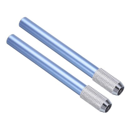 Bleistiftverlängerung Metall 2er Set Blau – Für Bleistifte & Stifte