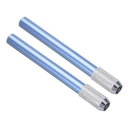 Bleistiftverlängerung Metall 2er Set Blau – Für Bleistifte & Stifte