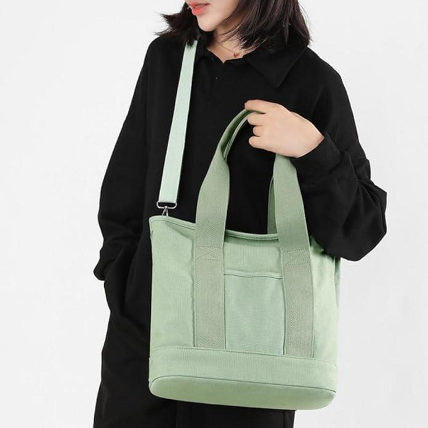 Canvas Handtasche Damen Umhängetasche Schultertasche Shopper