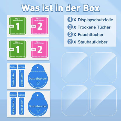 Panzerglas Apple Watch 41mm Schutzfolie 4 Stück TPU Displayschutz