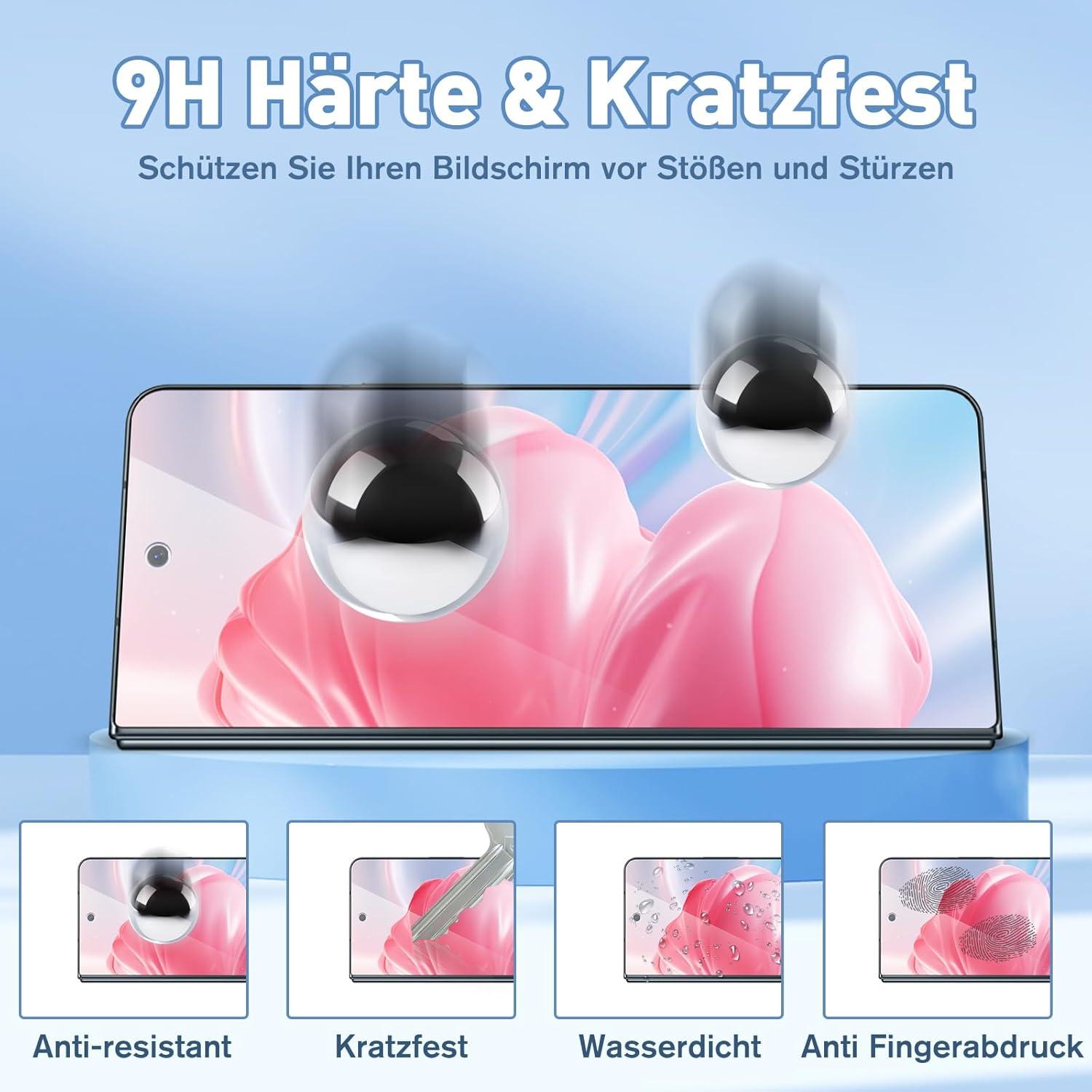 Samsung Galaxy Z Fold 5 Panzerglas Schutzfolie 2er Set