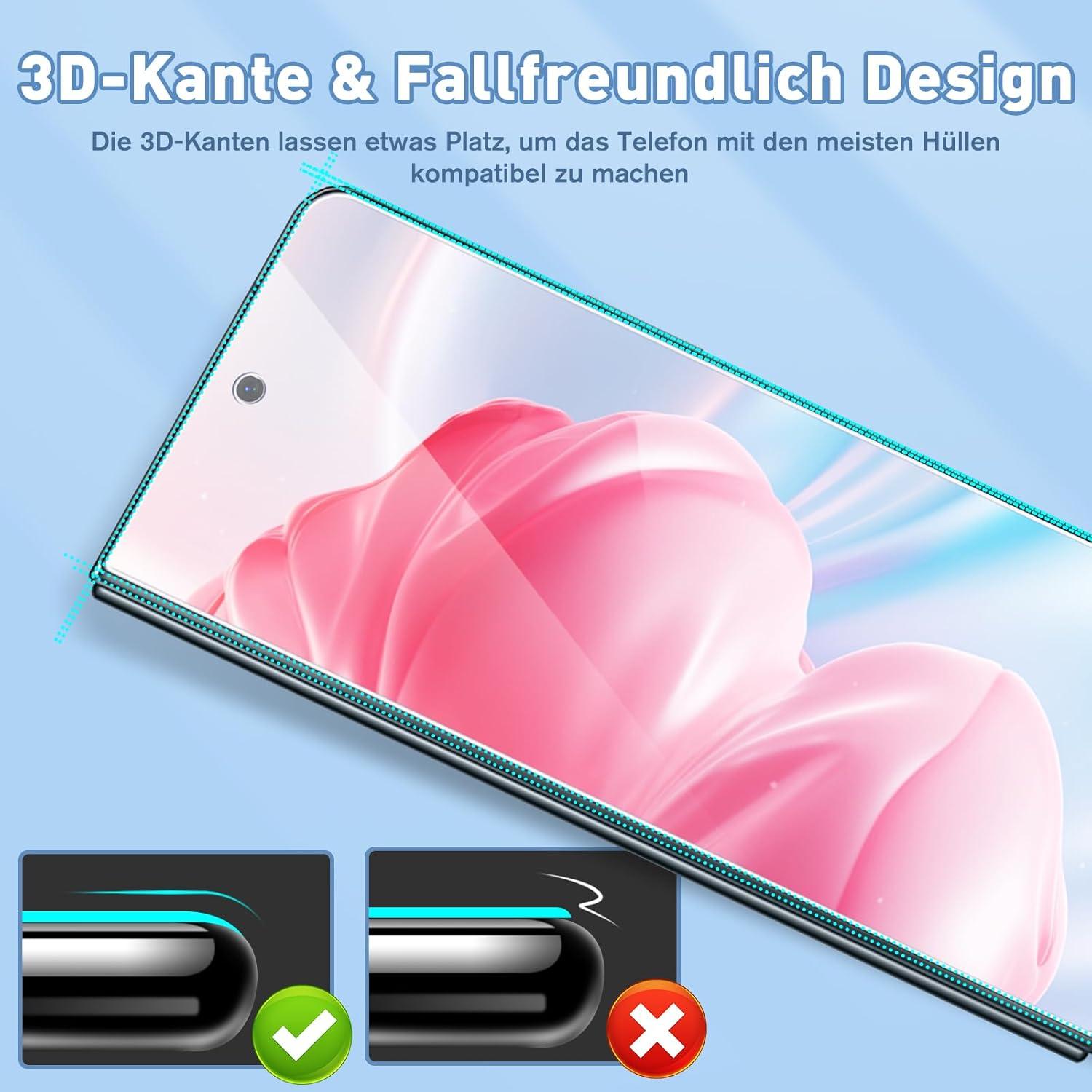Displayschutz Panzerglas Samsung Galaxy Z Fold 5 Schutzfolie 2 Sätze