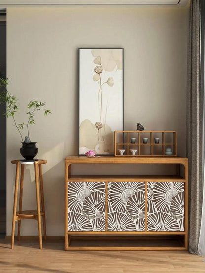 Selbstklebende Tapete Spirale Braun Möbelfolie 0.4W x 3L m