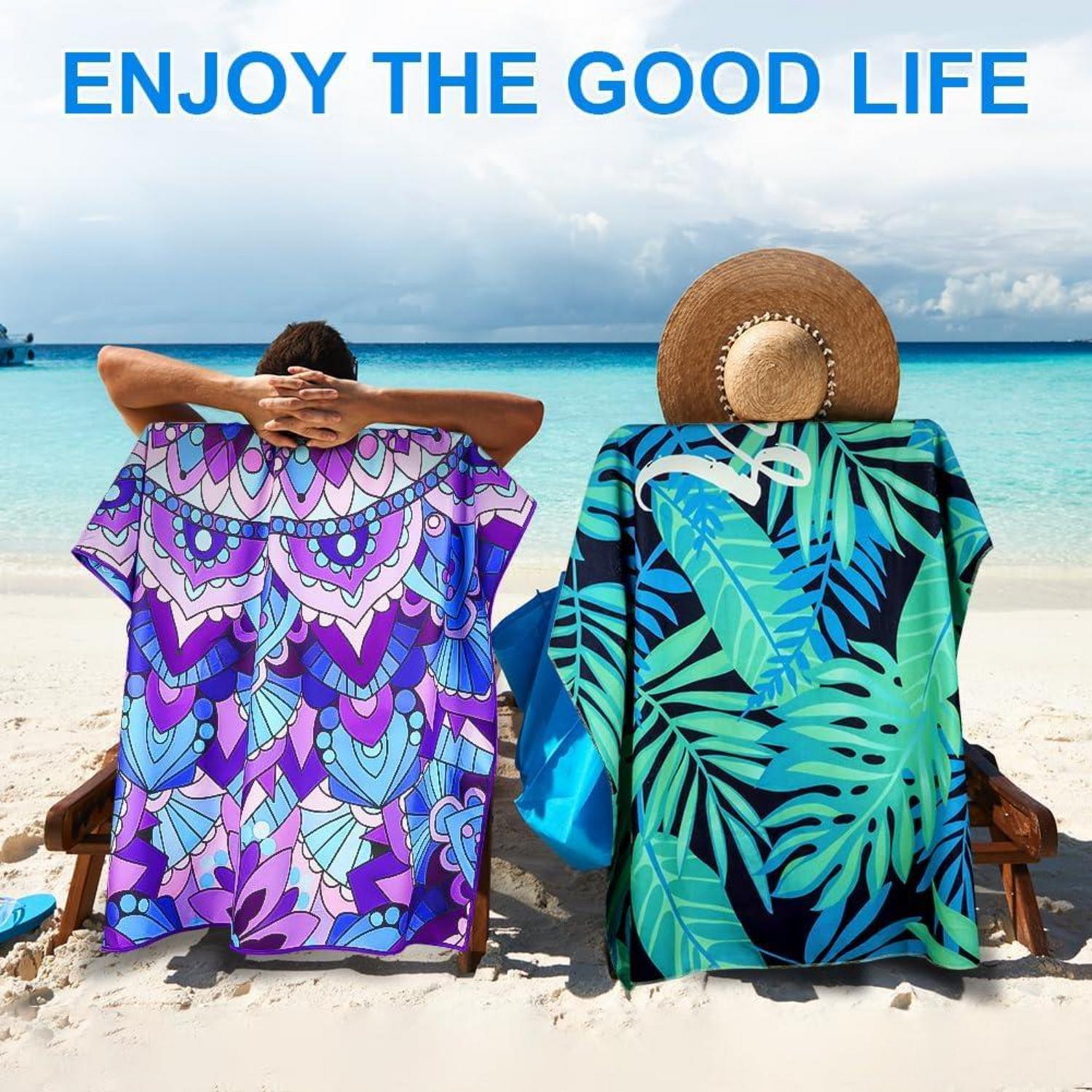 Microfiber Oversized Lightweight Beach Towel 160x80cm Extra Large Sand