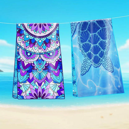 Flintronic Oversized Microfiber Beach Towel 180x80cm Sand