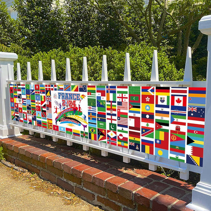 2024 Spiele Frence Paris Banner Dekoration Frankreich Welt Land Flagge