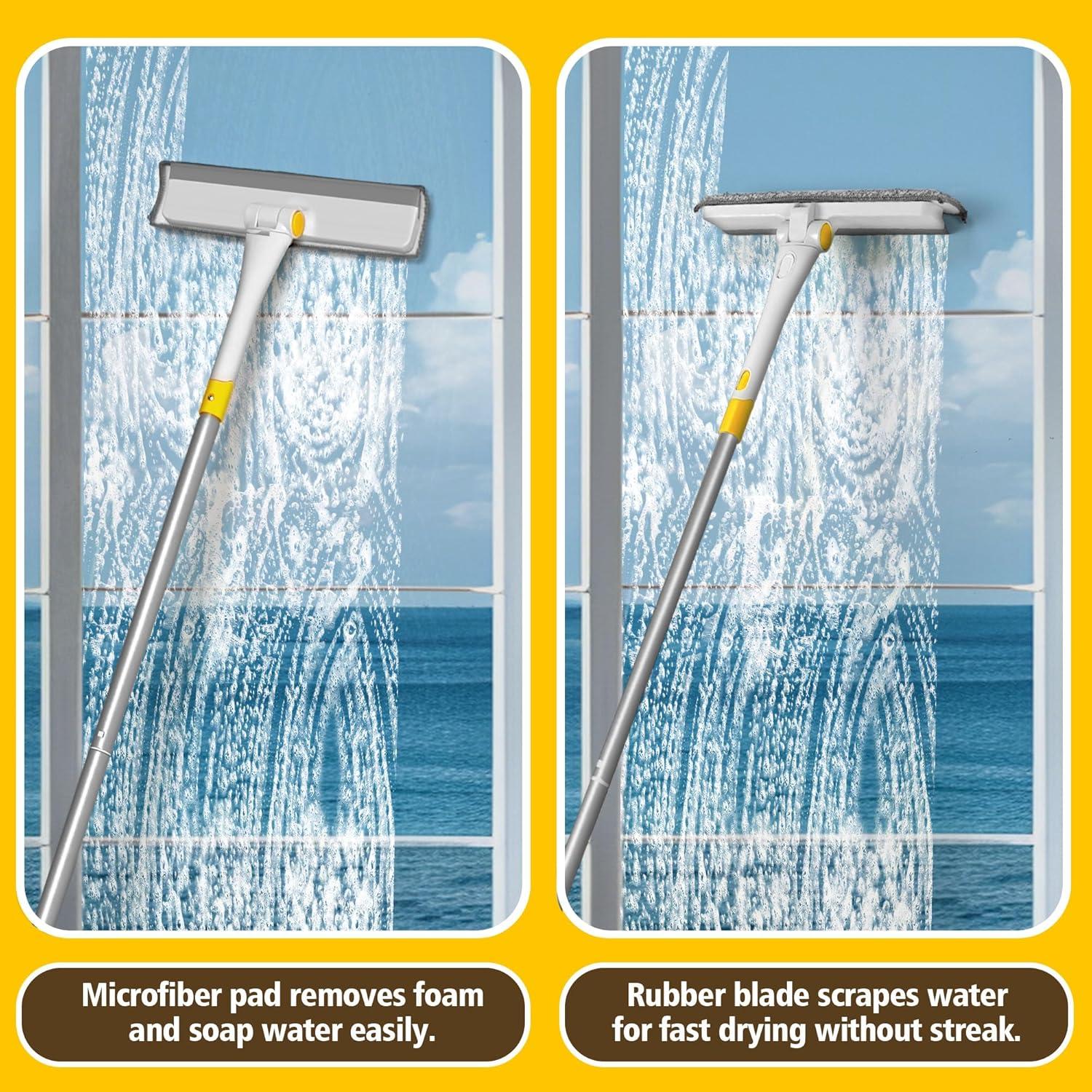 Professioneller Fensterputzer mit Teleskopstange 126 cm, Set