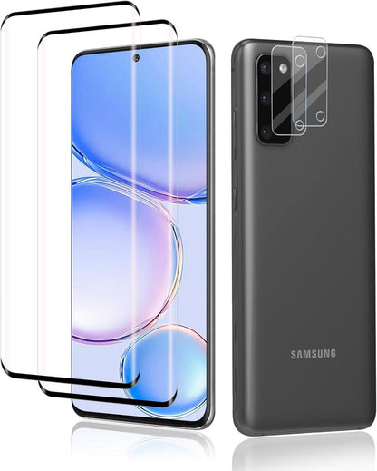 Schutzfolie Panzerglas Samsung Galaxy S20 2+2 Stück Kameraschutz
