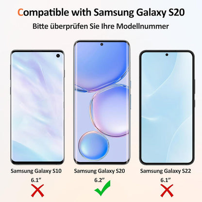 Samsung Galaxy S20 Panzerglas Schutzfolie 9H, 2+2 Stück