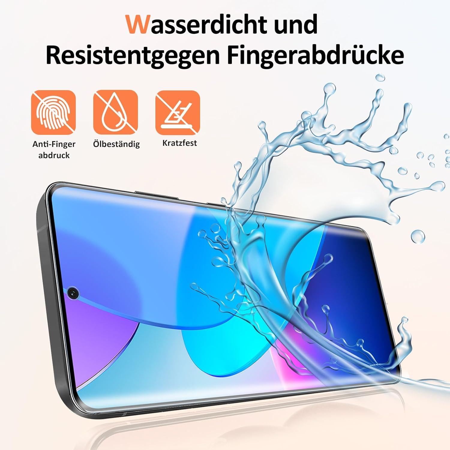Displayschutzfolie Samsung Galaxy S21 Ultra Panzerglas 2+2 Anti-Fingerprint