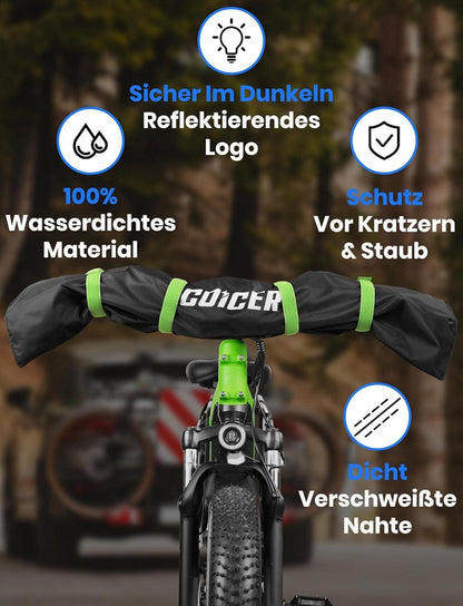 Lenkerschutzhülle Ebike Transport wasserfest staubdicht grün