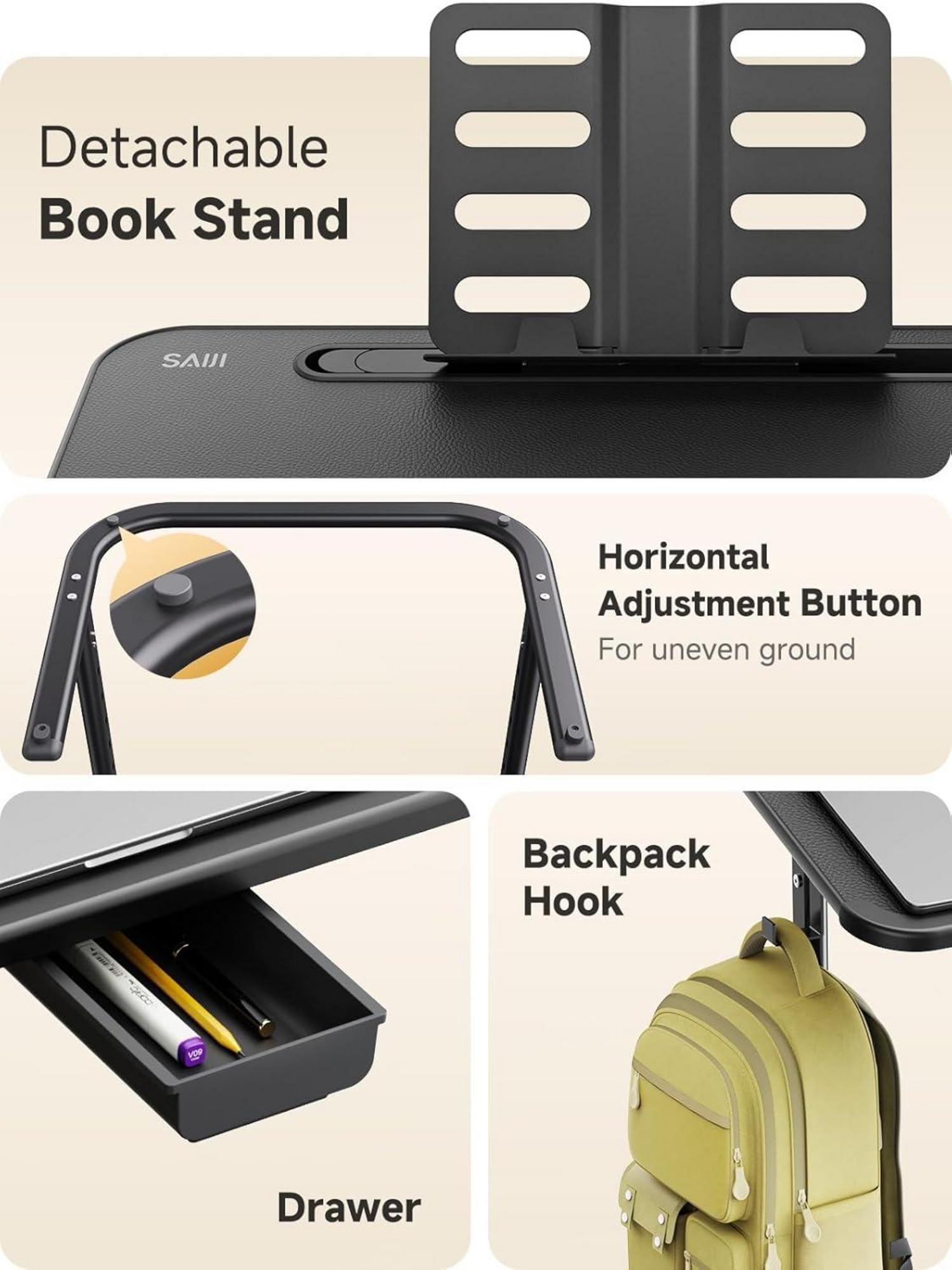 Höhenverstellbarer Schreibtisch Augenfreundliche Lampe Buchständer