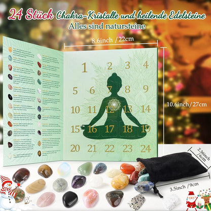 Adventskalender 2026 Edelsteine Frauen Chakra Kristalle Yoga