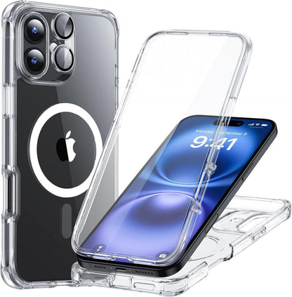 360 Grad Schutzhülle für iPhone 16 mit MagSafe-Kompatibilität