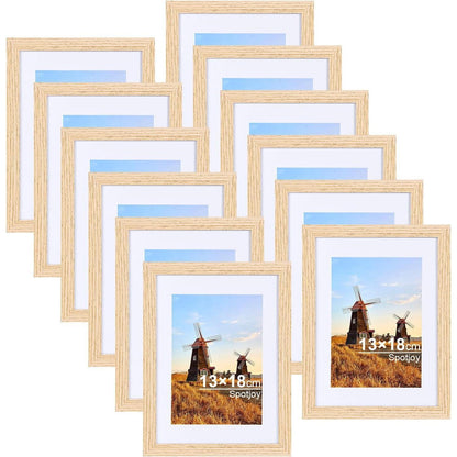 Spotjoy Bilderrahmen 13x18 cm 12er Set mit Passepartout