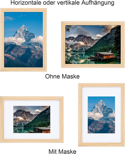 Bilderrahmen 10x15 cm 12er Set Fotorahmen Posterrahmen Holzrahmen