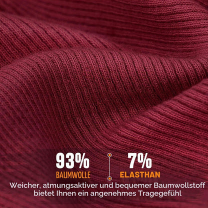 Leichte Baumwollmütze Rot für Damen und Herren