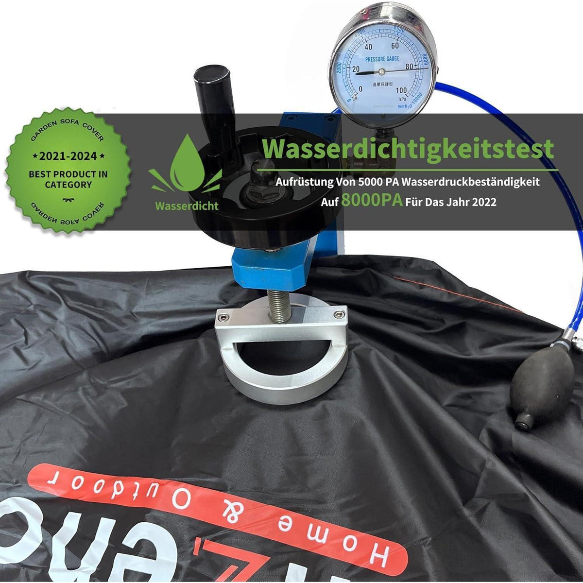 Wasserdichte Gartenmöbel Abdeckung 160x90x74cm – Winterfest & Robust