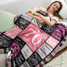 Flaneldecke 70. Geburtstag Frau – Kuschelig & Dekorativ 200x150cm