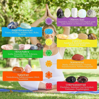 Adventskalender 2026 Frauen Kristalle Chakra Halskette Yoga