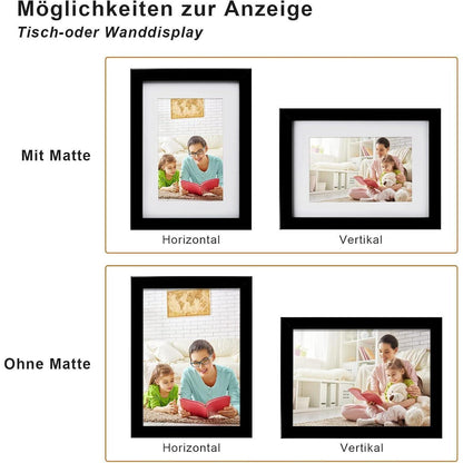 Egofine Holz Bilderrahmen 15x20cm mit Acrylglas und