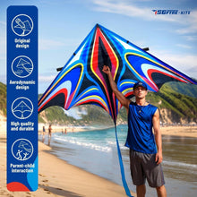 Großer Delta Winddrachen für Kinder & Erwachsene – Blau 2.8M