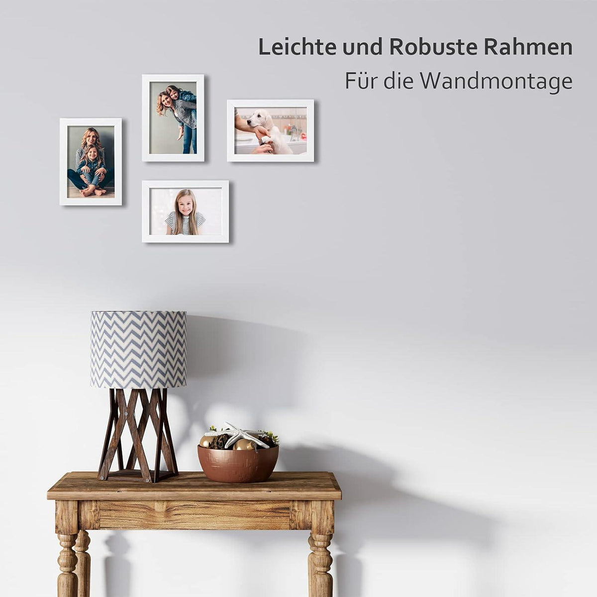 Egofine Bilderrahmen 10x15 Holzrahmen Acrylglas MDF