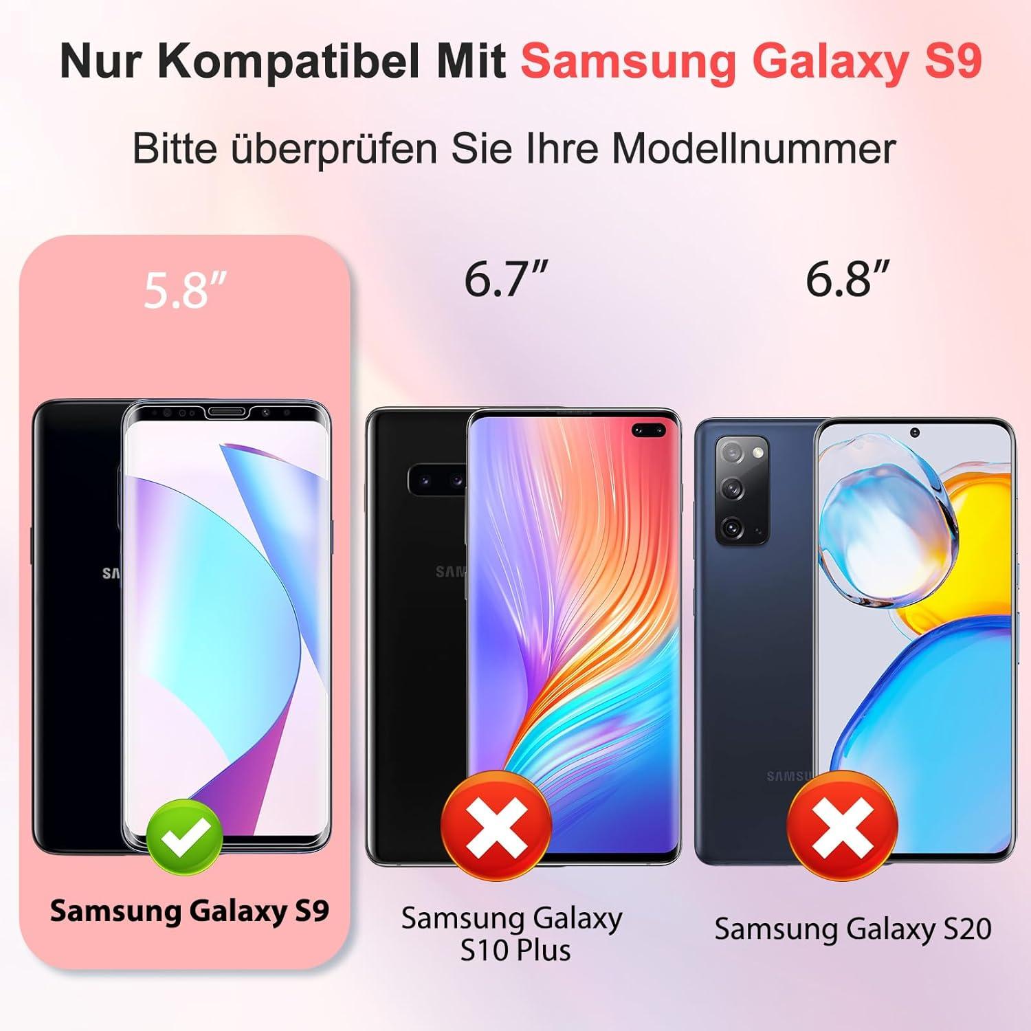 Samsung Galaxy S9 Panzerglas Schutzfolie 2er Set 9H HD