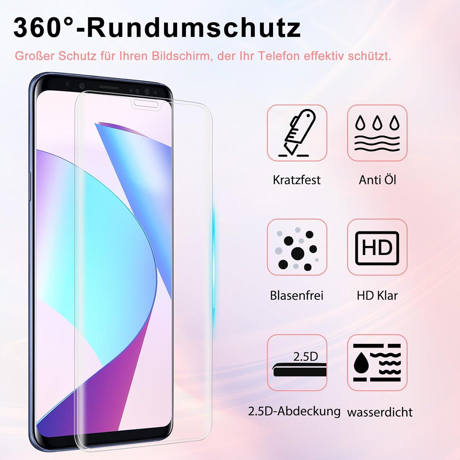 Schutzfolie Panzerglas Samsung Galaxy S9 HD 9H Härte Displayfolie